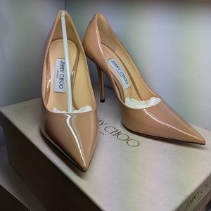 Jimmy Choo Love 100 Ballet-Pink Patent Pumps